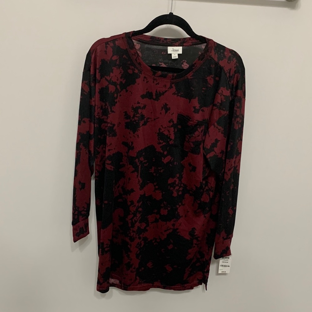 Red black sleepwear shirt comfy